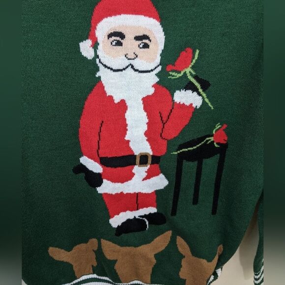 Tipsy Elves Ugly Christmas Sweater Holiday Knit Santa Reindeer Relaxed Fit Small - Picture 5 of 8